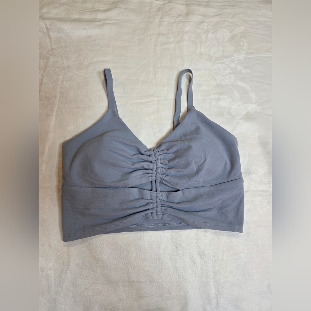 Athleta Light Gray Crop Top